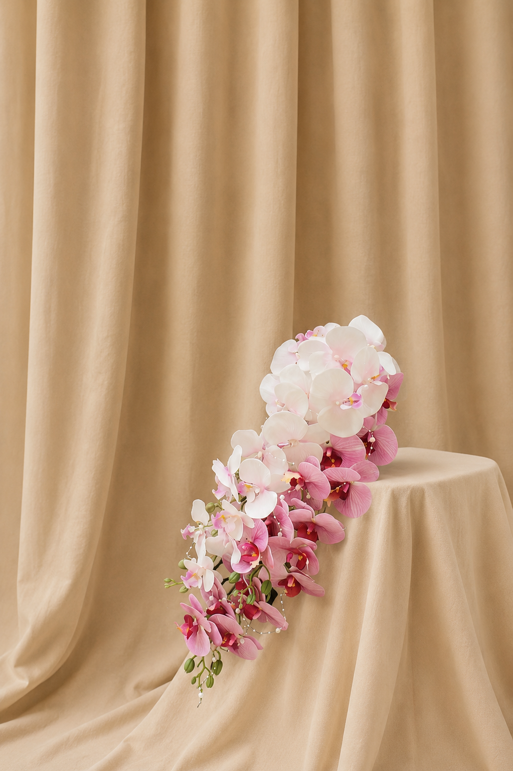 Orchid Cascade medium , bouquet by Allies Atelier