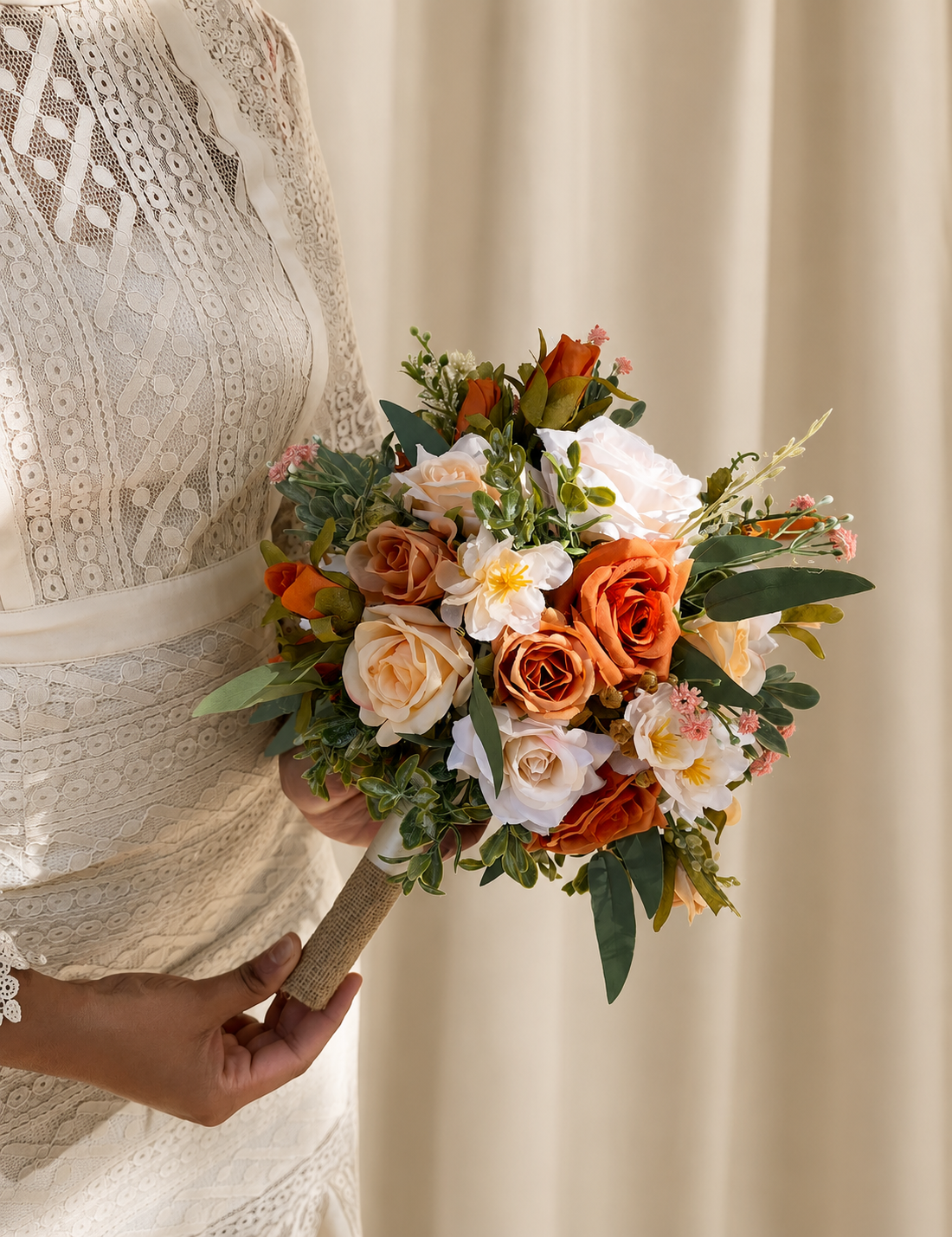 Amber Round Bouquet -Medium, bouquet by Allies Atelier