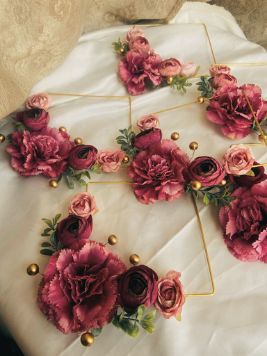 Metal Hoop Bouquet, wedding essential by Allies Atelier