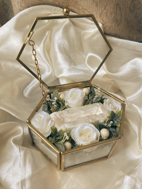 Glass Ring Box, ceremony wedding essential by Allies Atelier